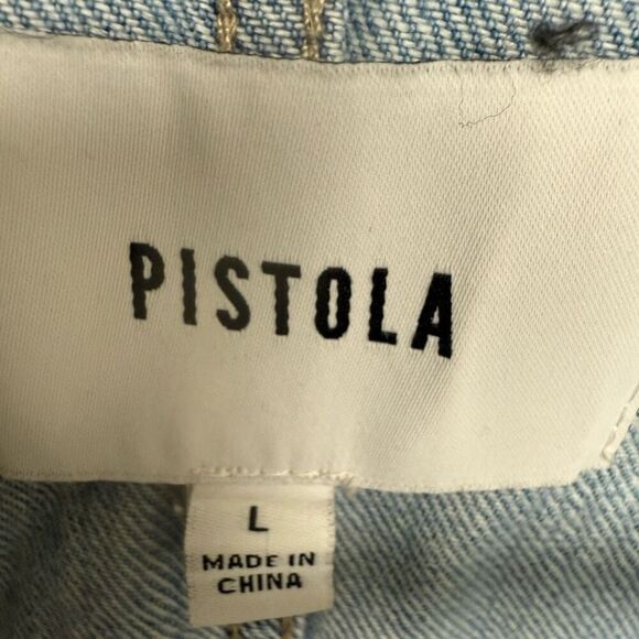 Pistola Grover Denim Jumpsuit size large - Picture 3 of 10